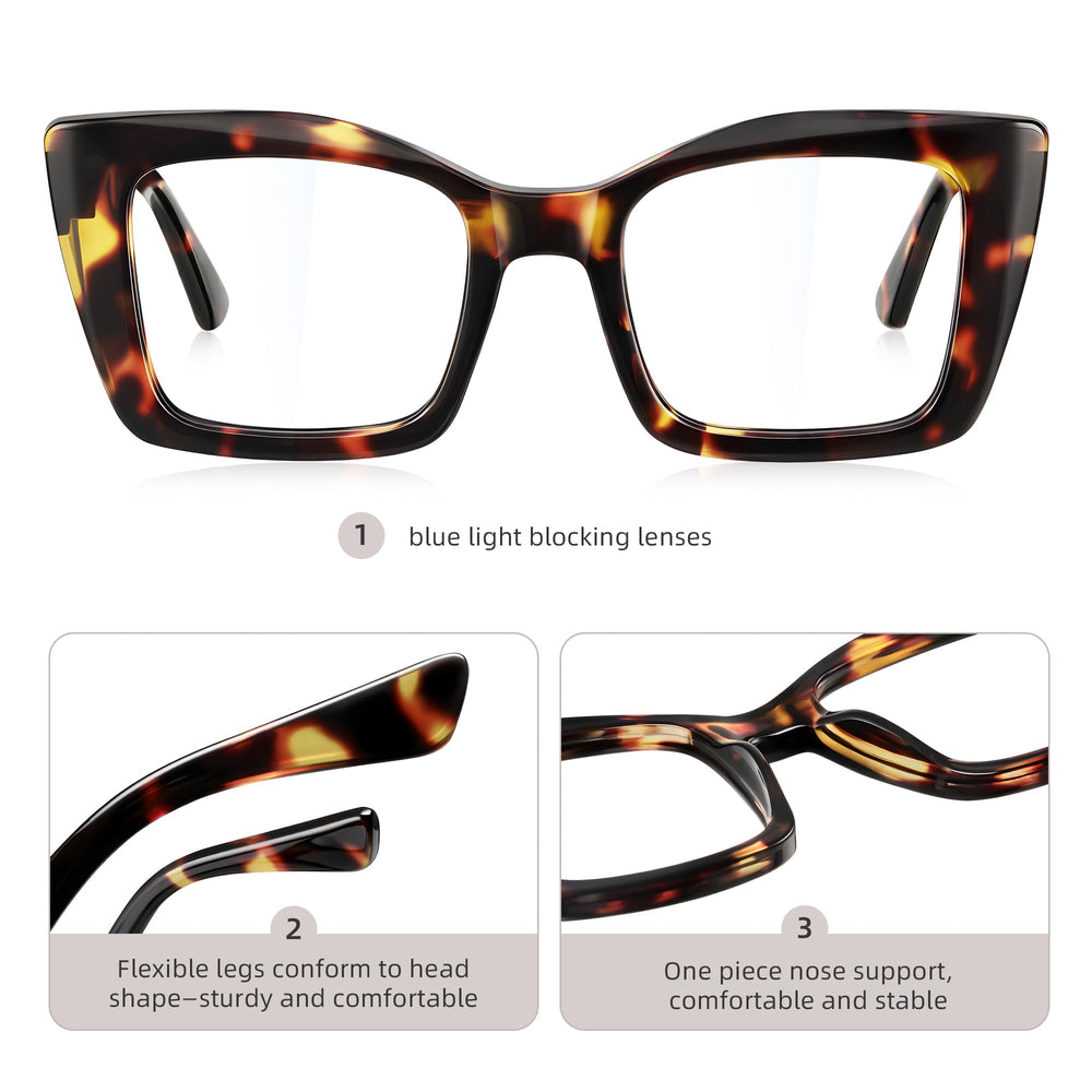 Lentes kunchu con bloqueo de luz azul para lectura prolongada y menor fatiga visual.