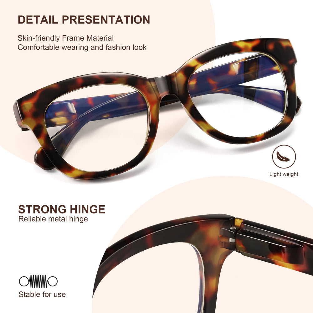 kunchu three-pack reading glasses for home, office, and travel