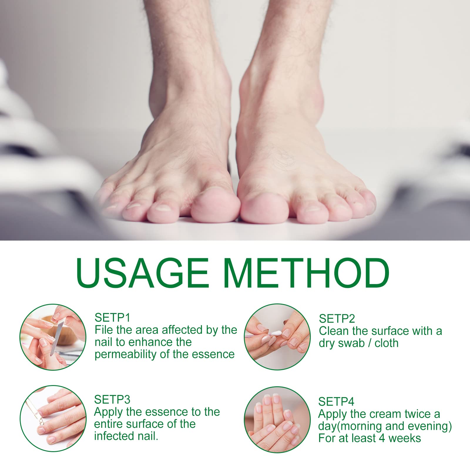 KUNLEN Step by step nail care routine image
