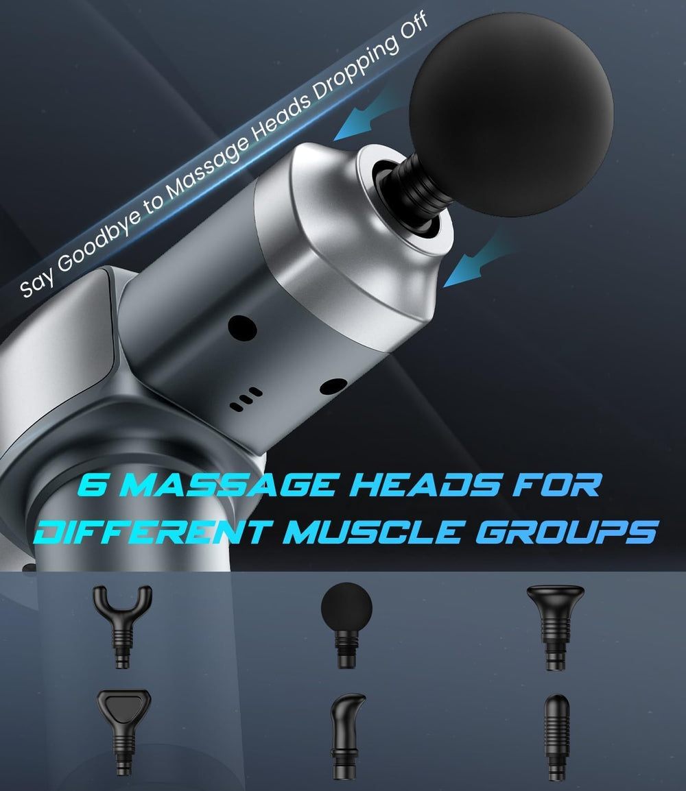 KUPAKY massage gun battery emphasizes long-lasting power for extended sessions.