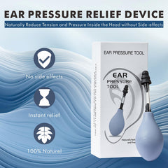 Kurava ear-pressure-relief-tool in ear demonstrates discreet comfort.