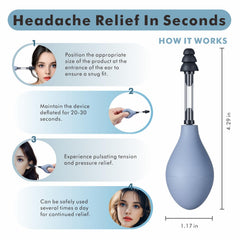 Kurava ear-pressure-relief-tool close-up, soft silicone for comfortable wear.