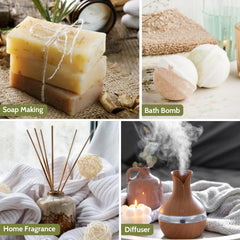 KURJIME lemongrass essential oil bottle for bright ambience and clean scents.