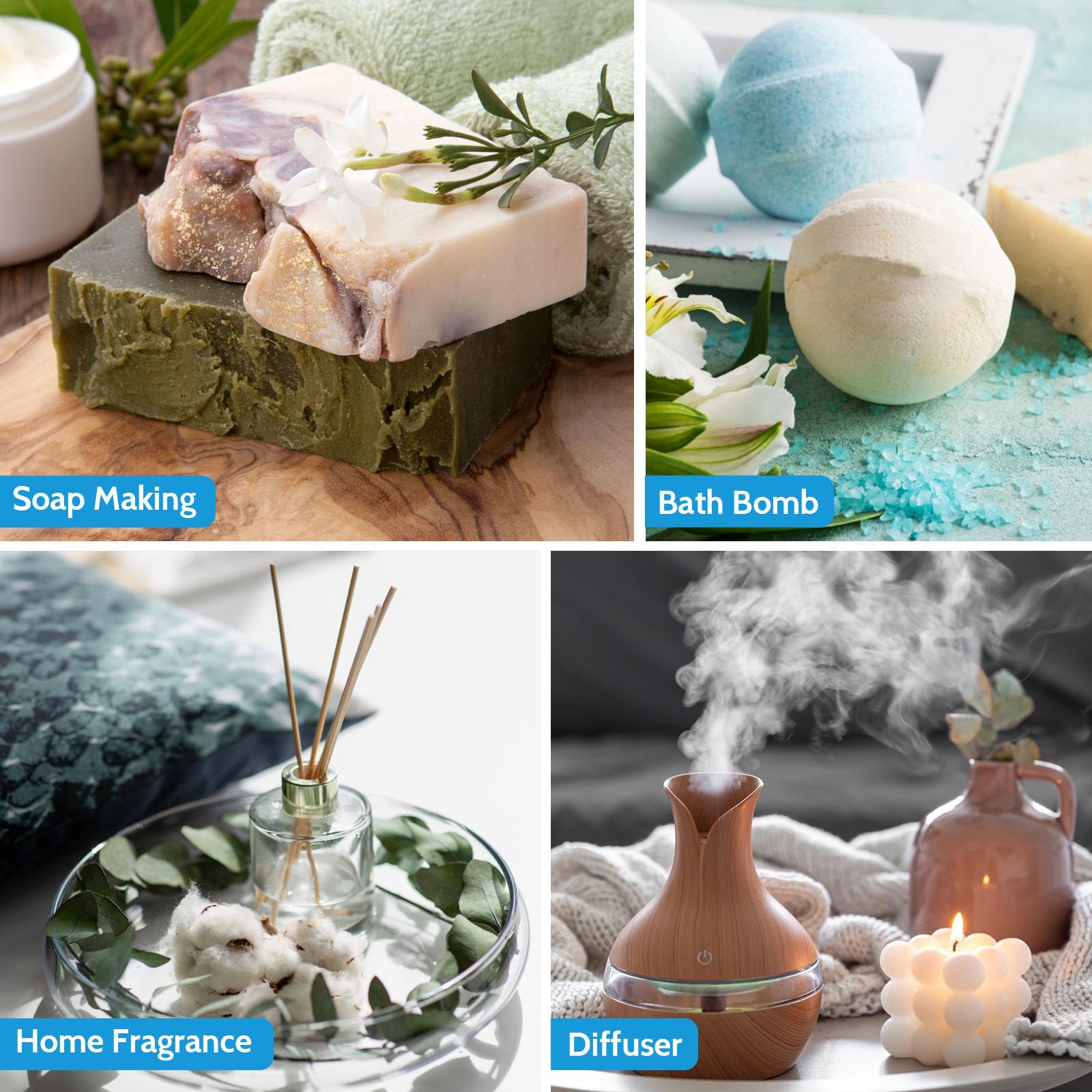 KURJIME Essential Oils Set gift pack for easy gifting and home aromatic upgrades.
