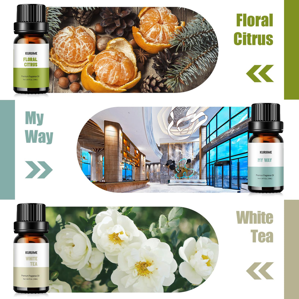 KURJIME Lemon & Thyme diffuser oil bottle adds bright, refreshing notes to any room.