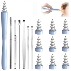 KUTDEP ear wax removal tool bundle shows ergonomic design for gentle, precise cleaning of the ear canal