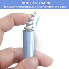 KUTDEP soft silicone spiral head adapts to you for thorough yet gentle ear cleaning
