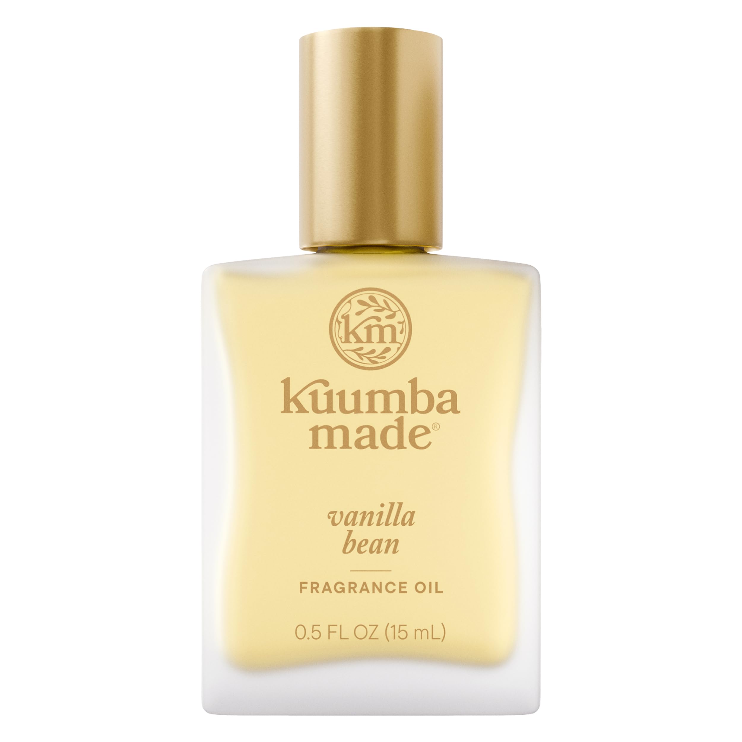 Kuumba Made Vanilla Bean Fragrance Oil bottle, warm aroma for cozy spaces.