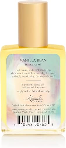 Kuumba Made Vanilla Bean Fragrance Oil pour shows long-lasting scent.