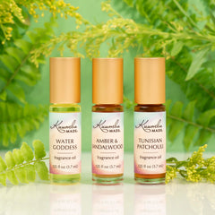 Kuumba Made Water Goddess cap closeup highlighting concentrated formula; few drops go far