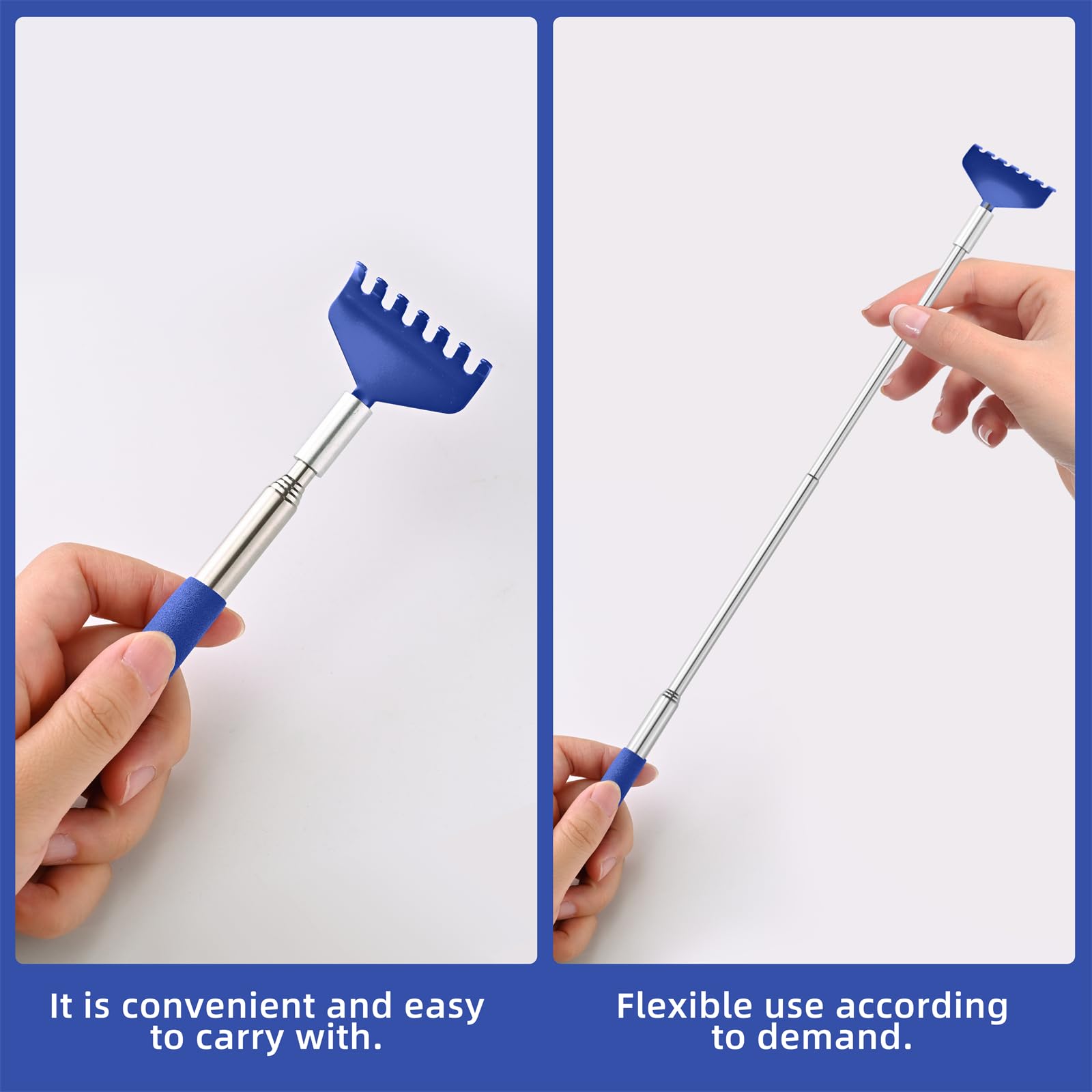 Kuvvfe back scratcher portable cloth bag for on-the-go use.