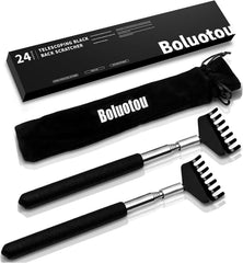 Kuvvfe rascaespaldas extensible de acero inoxidable para uso diario