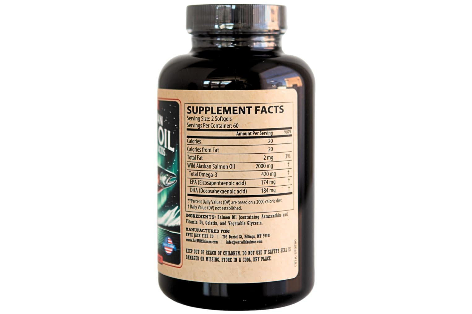 Kwee-Jack Salmon Oil pour image illustrating easy integration with meals.