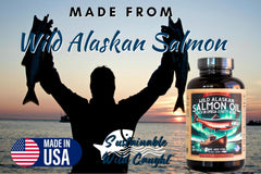 Kwee-Jack Salmon Oil softgels ready to swallow for EPA and DHA intake.