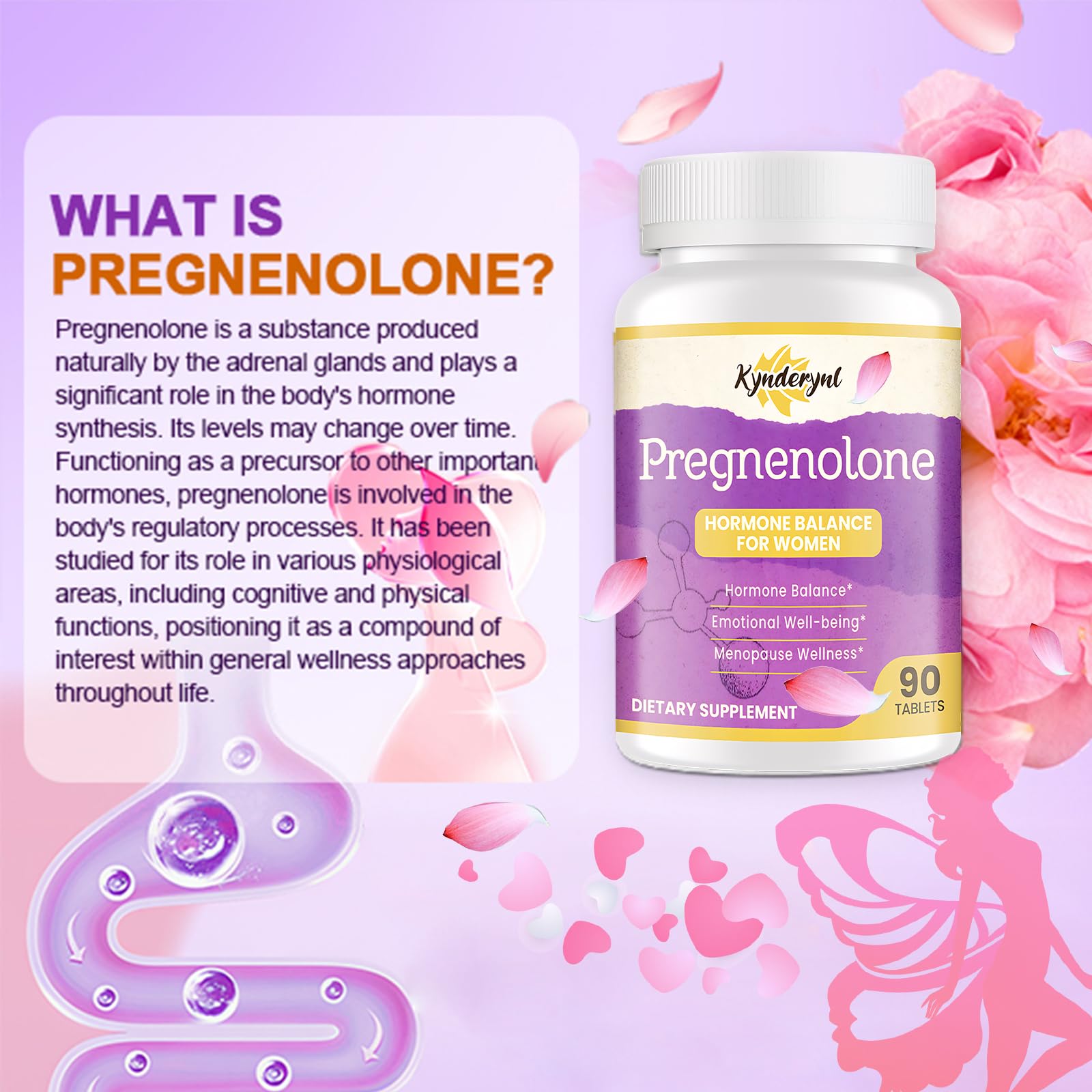 Kynderynl 8-in-1 formula ingredients highlighted for balanced daily wellness.