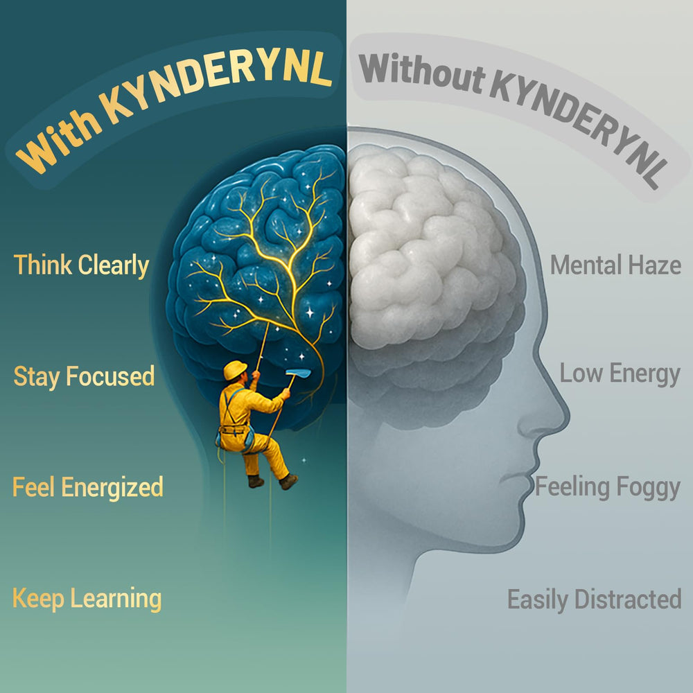 Apigenin and L-theanine blend in Kynderynl formula for calm focus