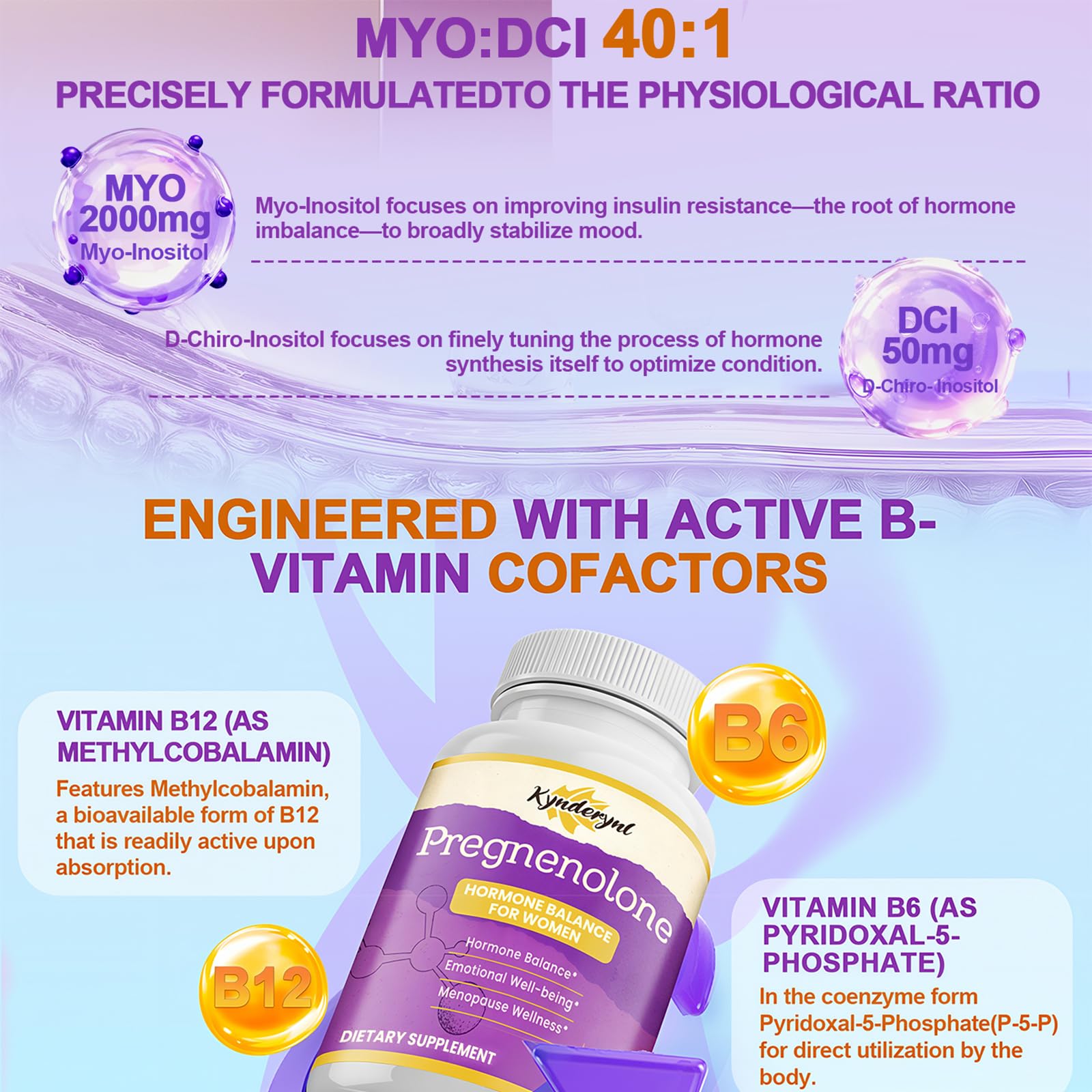 Kynderynl Pregnenolone chewables illustrate a simple daily routine.