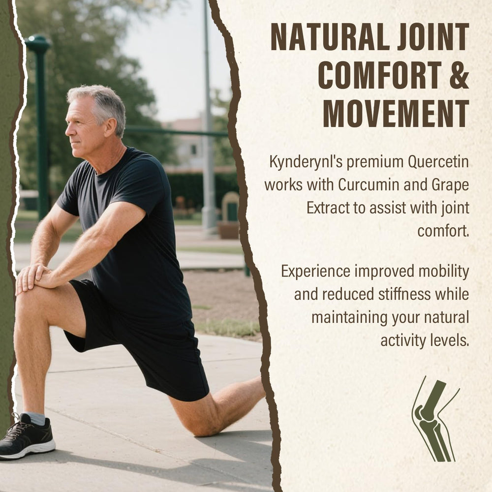 Kynderynl Quercetin 1000mg softgels during a workout for recovery support.