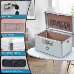 KYODOLED Locking Key Medicine Box shoulder strap enables portable use.