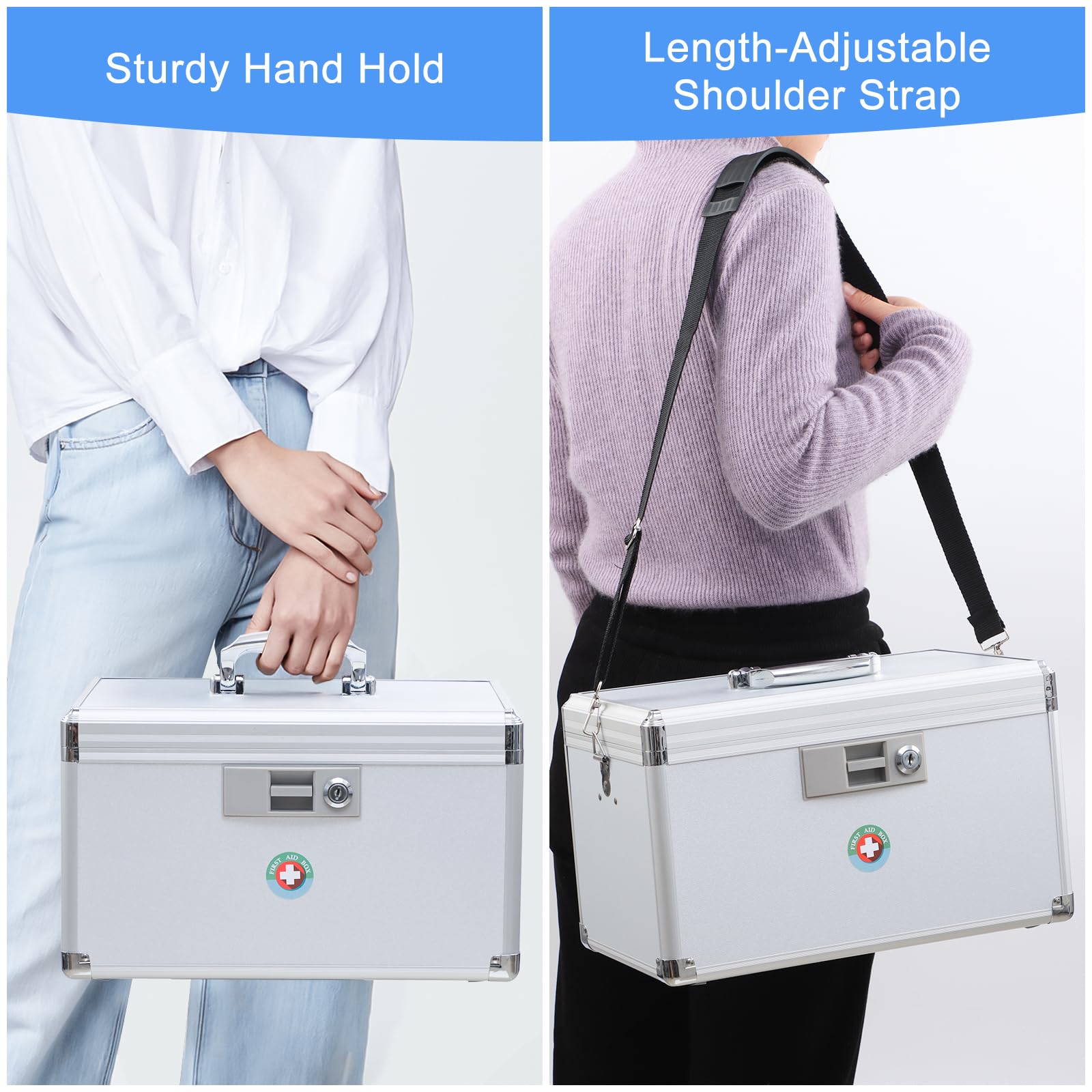 KYODOLED organized interior fits multiple bottles and accessories.