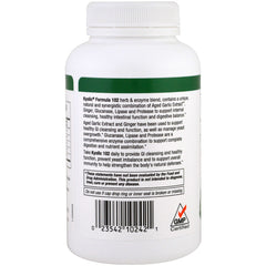 Kyolic 102 Garlic with Enzyme Veg label features organic, non-GMO ingredients.