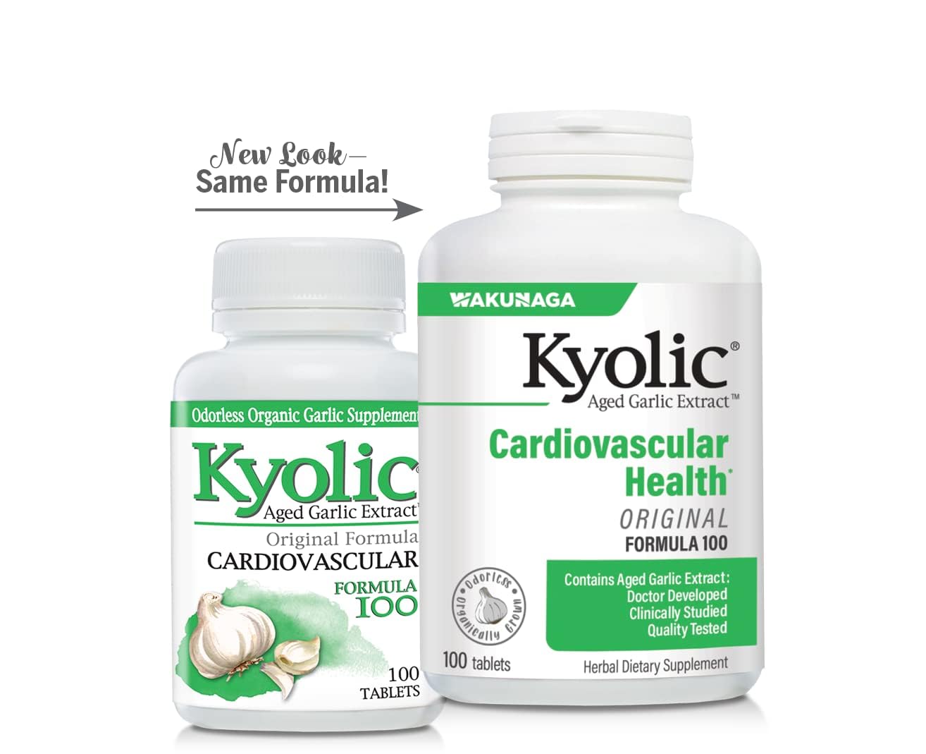 Kyolic Aged Garlic Extract Formula 100 packaging for a healthy lifestyle.