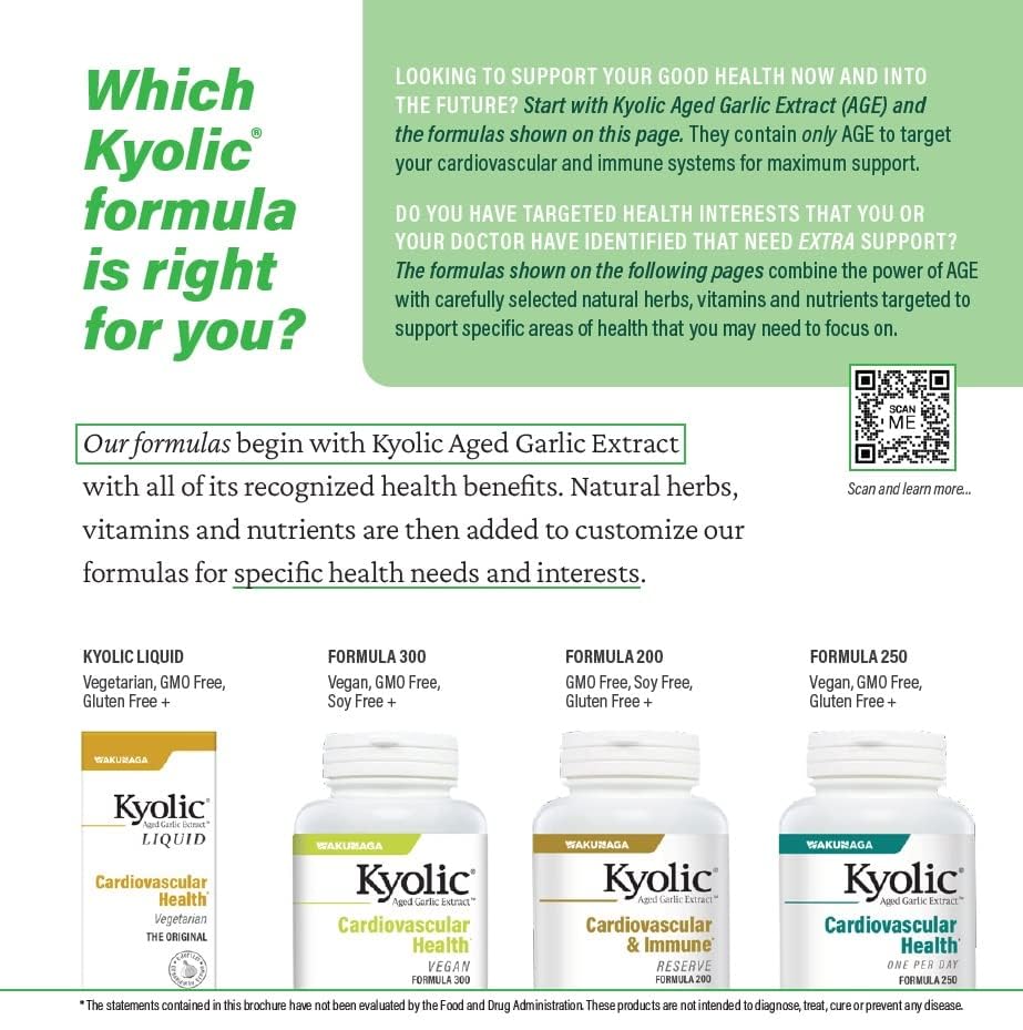 Kyolic Aged Garlic Extract Formula 300 capsules inside bottle suggest discreet daily intake.