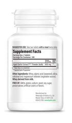 Kyolic Aged Garlic Formula 100 bottle back noting organic garlic origin and immune support.