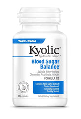 Kyolic Blood Sugar Balance bottle front showcasing AGE formula for daily wellness.
