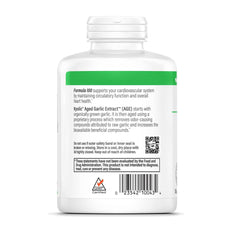 Kyolic Wakunaga logo on packaging signaling science-backed organic garlic origin.