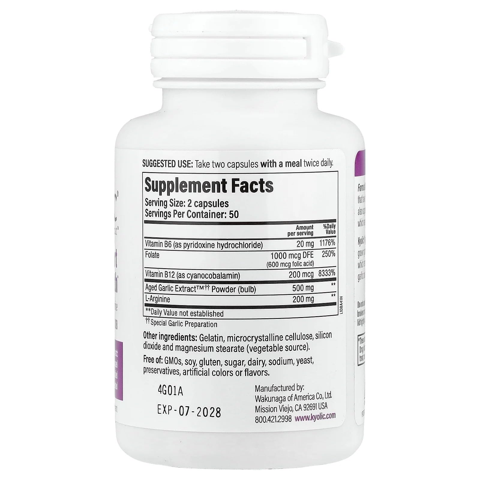 Kyolic CoQ10 Formula 110 capsules visible, supports cellular energy and healthy heart function.