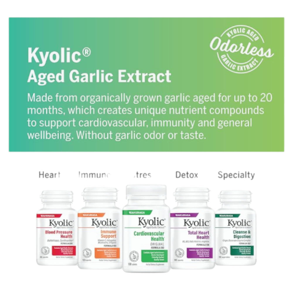 Kyolic daily-use scene with capsules, suggesting convenient incorporation into wellness routine.