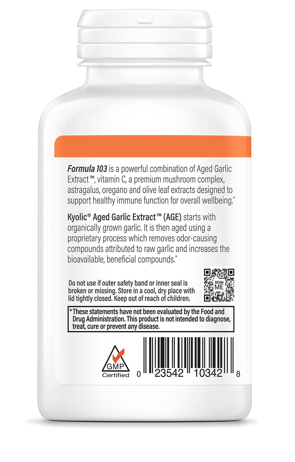 Kyolic ingredients collection showing mushroom, astragalus, and olive leaf extracts