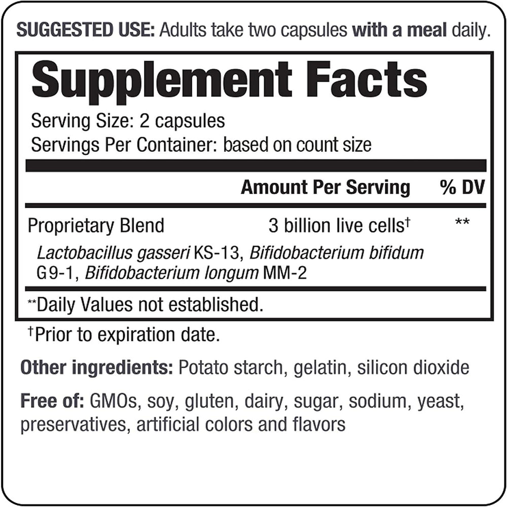 Kyolic Kyo-Dophilus digestive support capsules help maintain healthy intestinal function daily