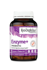Kyolic Kyo-Dophilus enzyme blend illustration supporting nutrient breakdown.