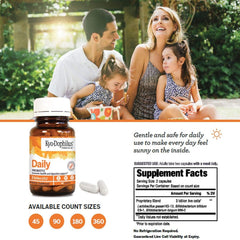 Kyolic Kyo-Dophilus packaging highlights non-dairy probiotic for travel and everyday use