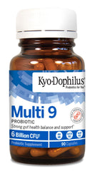 Close-up of Kyolic Kyo-Dophilus Multi 9 capsules for easy daily use.