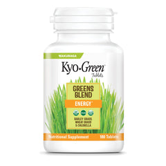 Kyolic Kyo-Green Energy tablets for convenient daily greens.