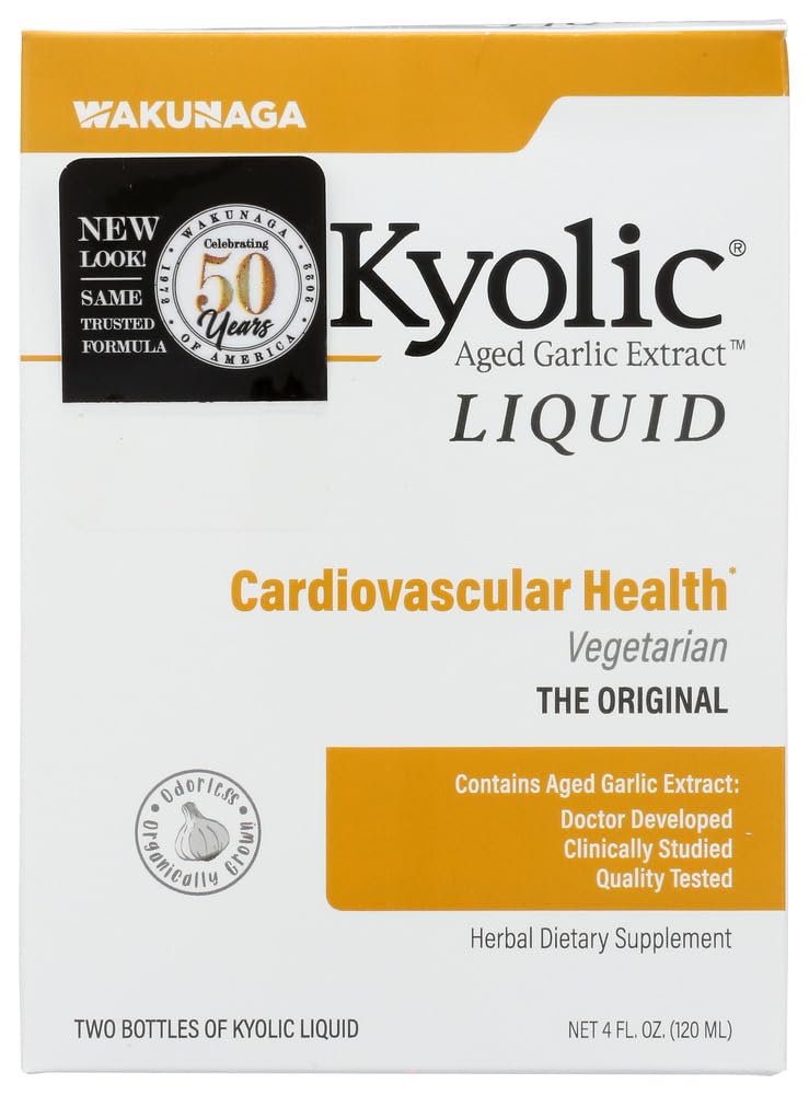 Kyolic Liquid Plain 4oz bottle for daily wellness and easy dosing