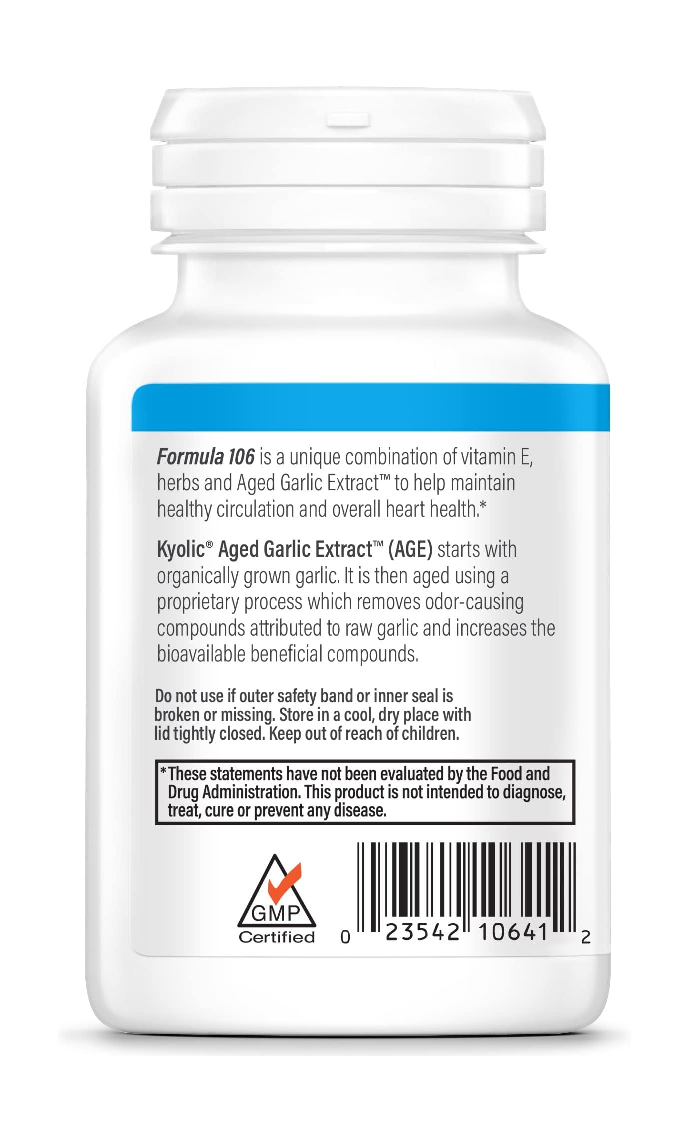 Kyolic odorless aging process yields a gentle garlic supplement