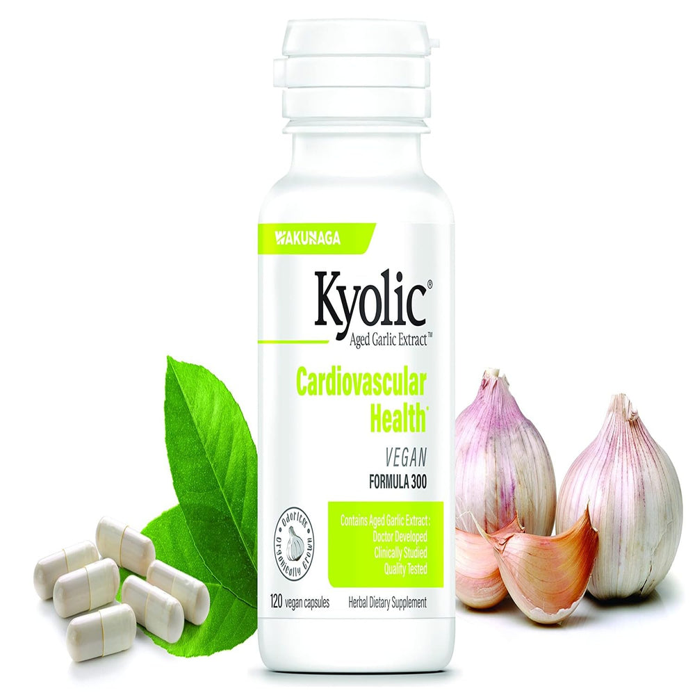 Wellness lifestyle scene featuring Kyolic on a kitchen counter for daily use.