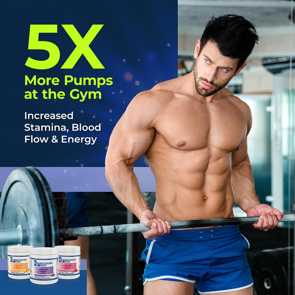 L-ARGININE PRO glass of mixed drink demonstrates a ready-to-use nitric oxide boost