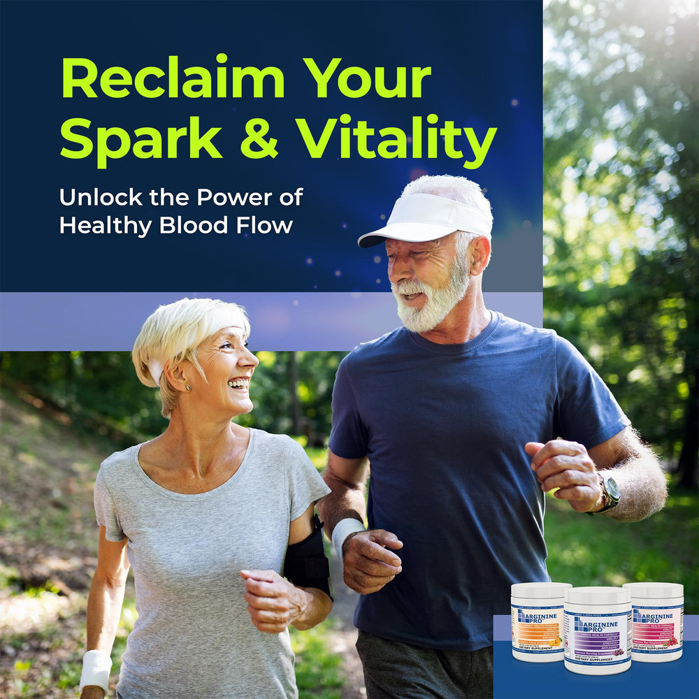 L-ARGININE PRO ingredient panel features Aquamin minerals and essential vitamins