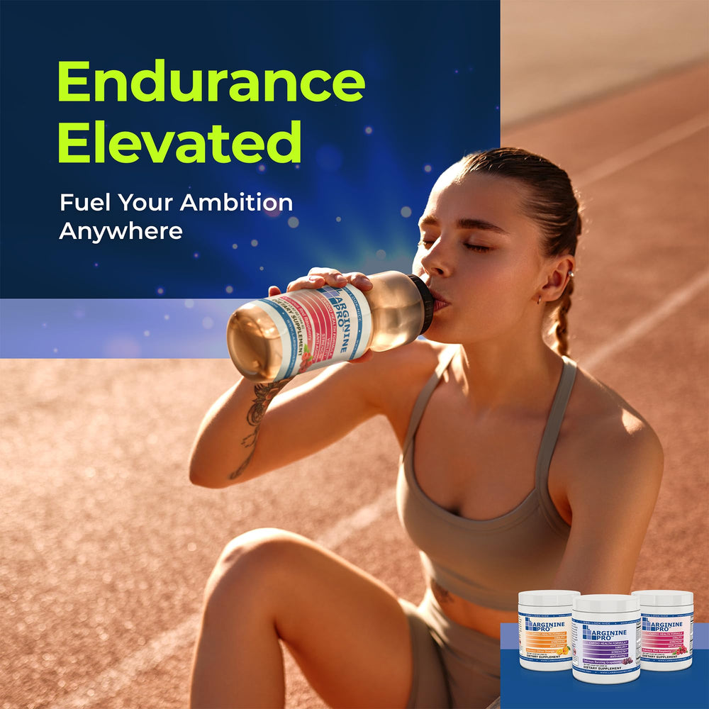 L-ARGININE PRO powder dissolving in water demonstrates fast mixability