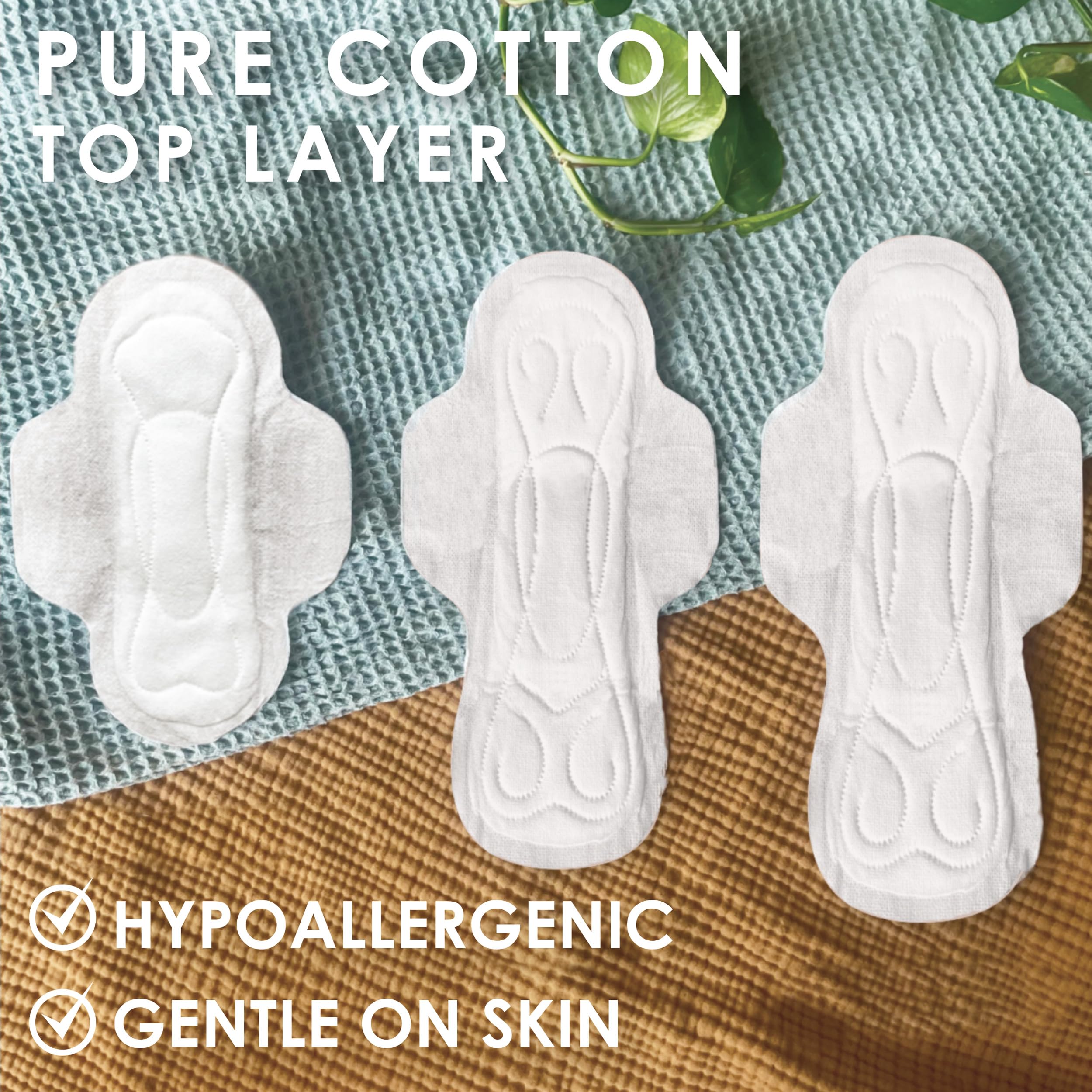 Plant-based absorbent core visible in L. Ultra Thin Pads