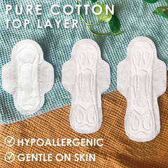 Plant-based absorbent core visible in L. Ultra Thin Pads