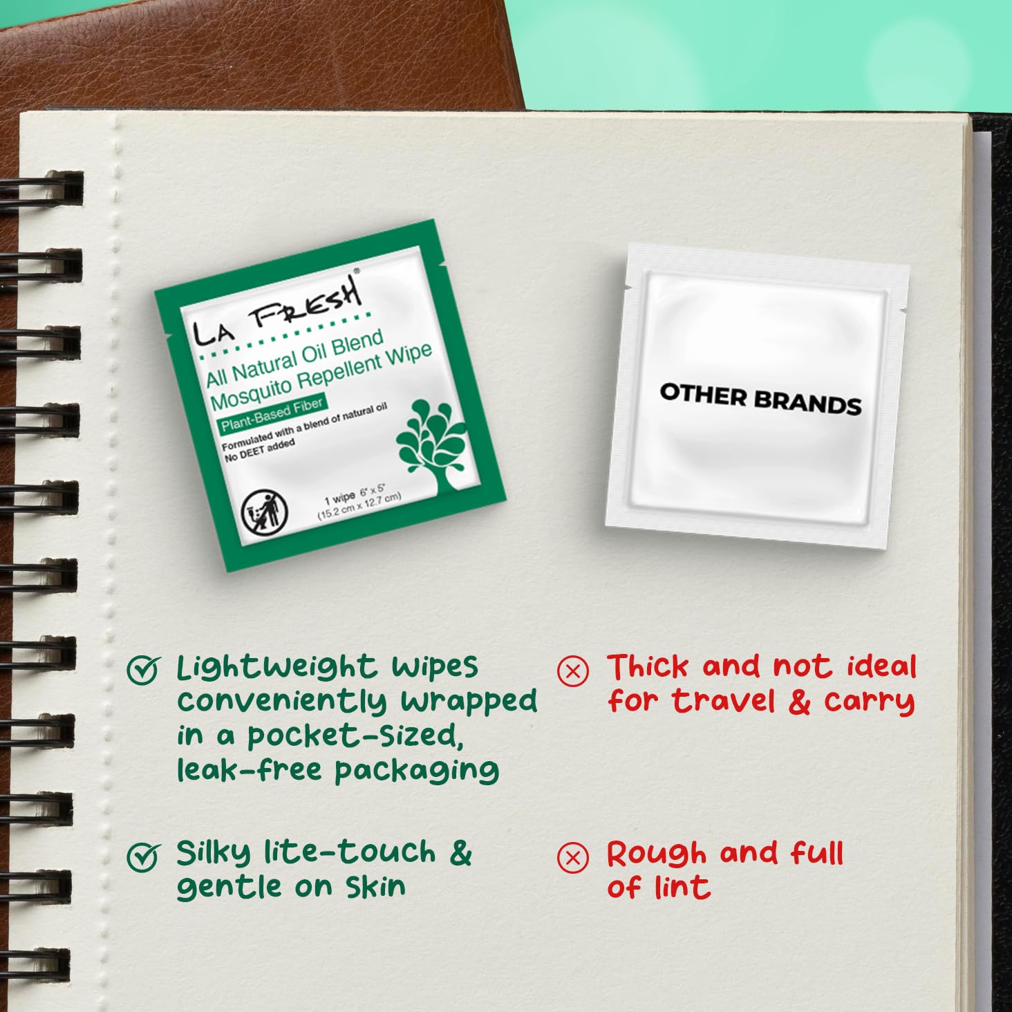La Fresh ideal for camping, gardening, picnics and hiking.