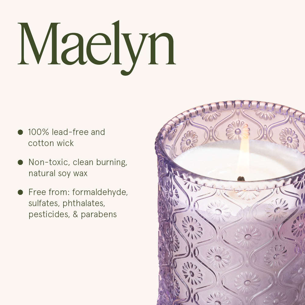 LA JOLIE MUSE clean burn wick ensures steady, even flame.