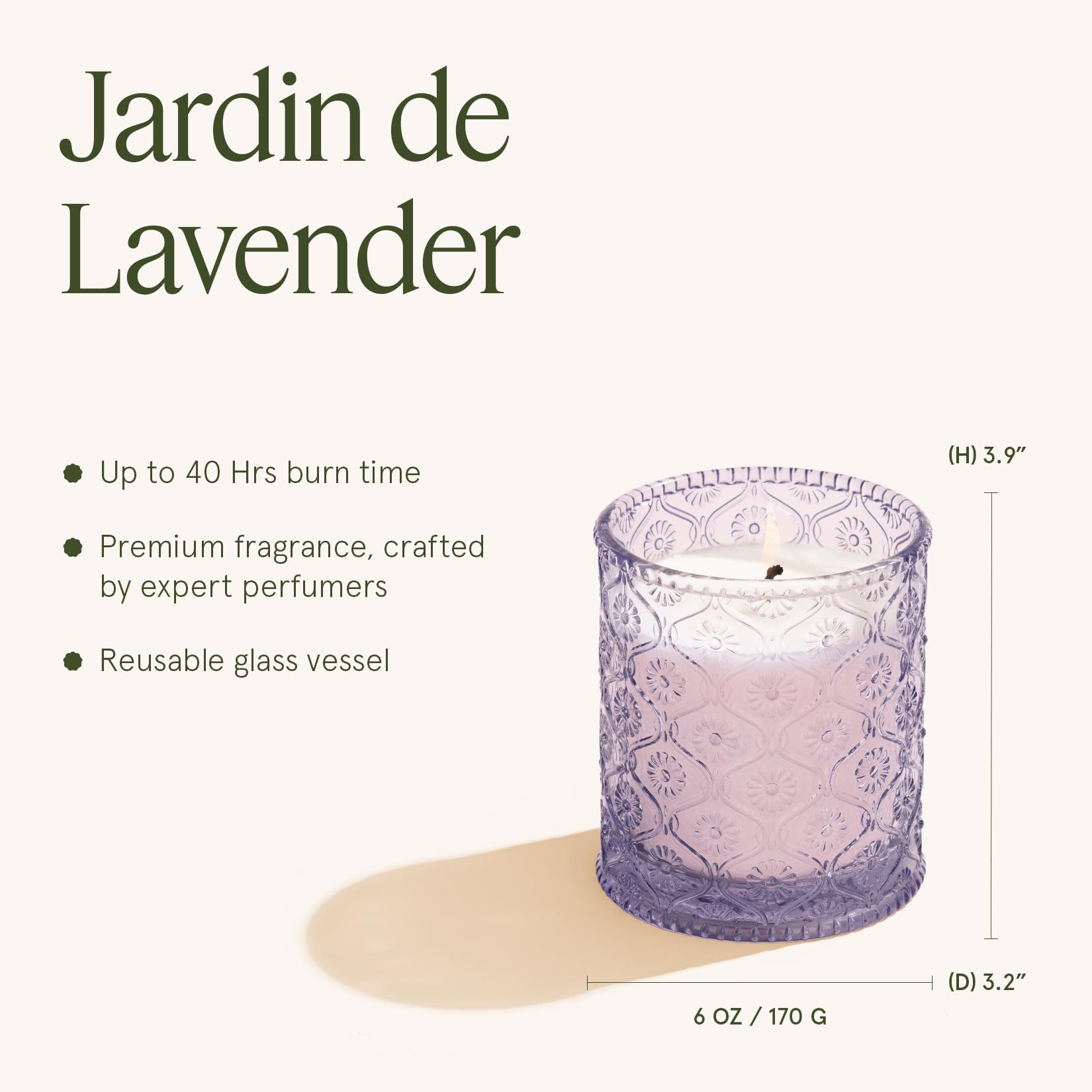 LA JOLIE MUSE recyclable glass jar candle for sustainable styling.