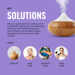 Lab Bulks Lavender diffuser-use scene demonstrates relaxing home aroma